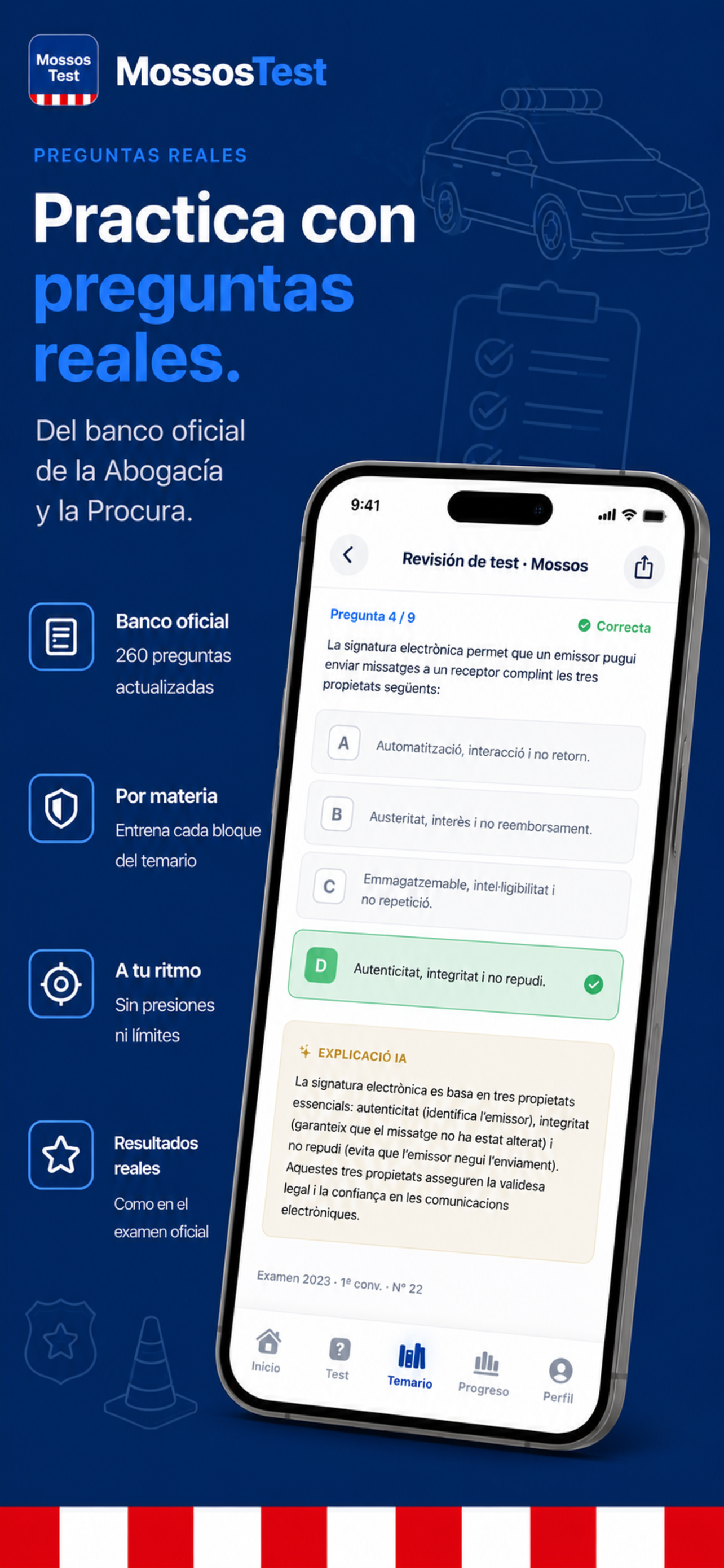 Practica con preguntas reales